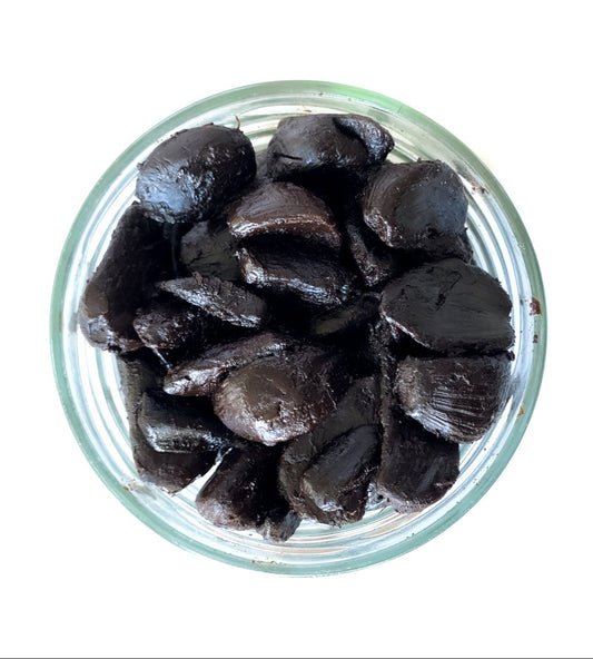 Alho Negro 100g no Vidro descascado 100% Natural da El Cordero